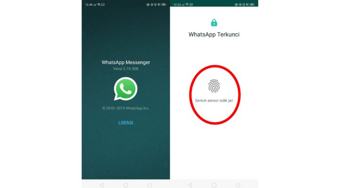 Otentikasi Sidik Jari WhatsApp