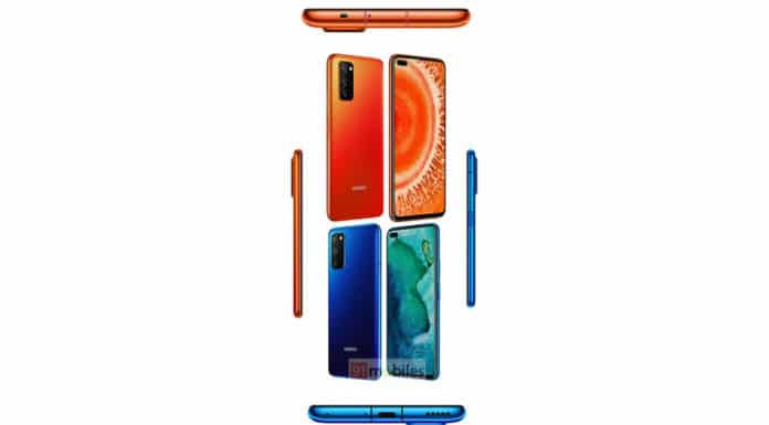 Bocoran Render Honor V30 Dengan Dual Kamera Selfi Honor V30