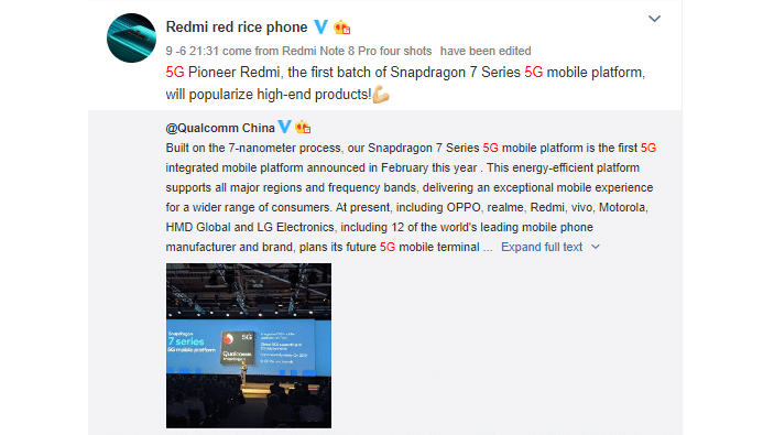 weibo dhiarcom 1 Redmi k30