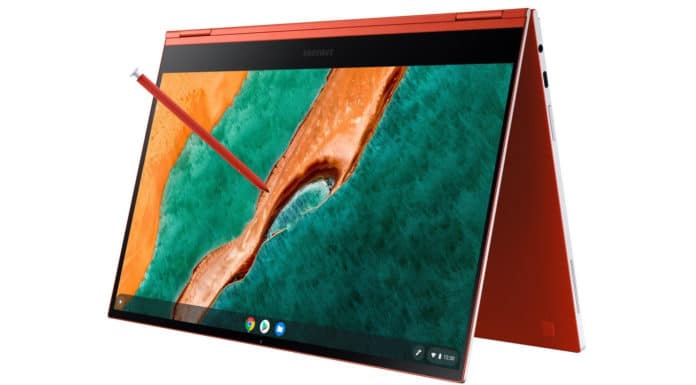 Galaxy Chromebook Red