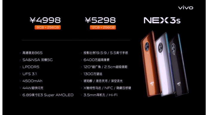 Vivo NEX 3S