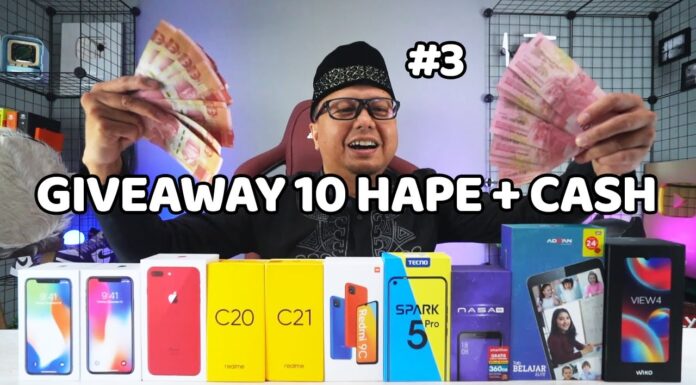 Giveaway 10 Hape Ramadhan Ke 3 🔥