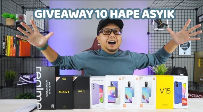 Giveaway 10 Hape Asyik, Rog Phone 5, Realme Gt Master Edition, Dll