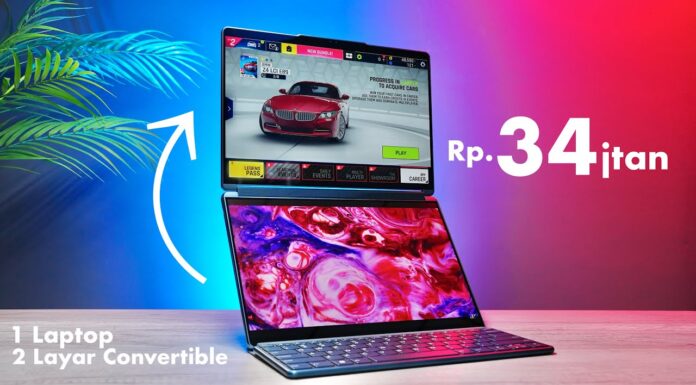 Gila‼️Laptop Punya 2 Layar😱Lenovo YOGA Book 9i🔥