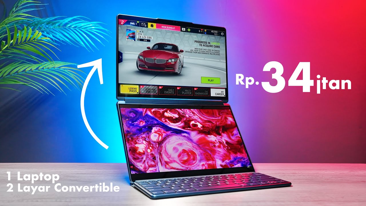Gila‼️Laptop Punya 2 Layar😱Lenovo YOGA Book 9i🔥