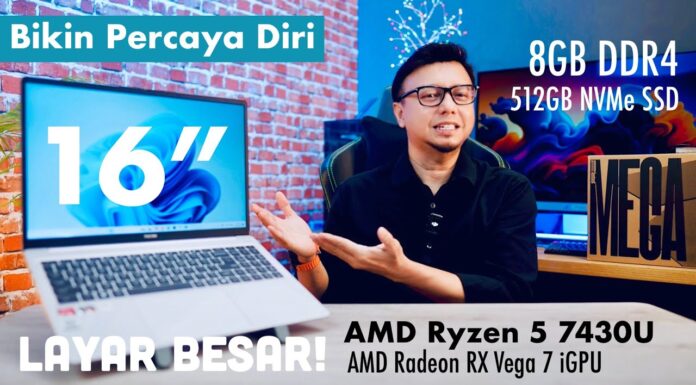 5jtan.. Laptop Baru TECNO MEGABOOK K16S.. Kelasss!!