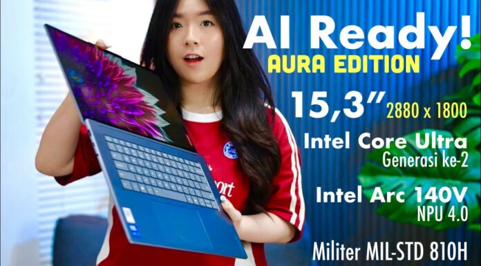 Laptop AI Canggih dengan Intel Core Ultra Terbaru! Lenovo Yoga Slim 7i Aura Edition