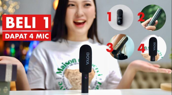 BOYA Magic Wireless Microphoe Review, Mic Clip On Bentuknya Lonjong