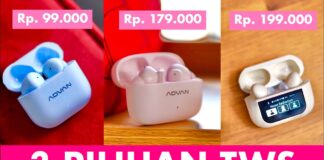 99rb-199rb.. 3 Pilihan TWS Terjangkau, Fiturnya Menarik